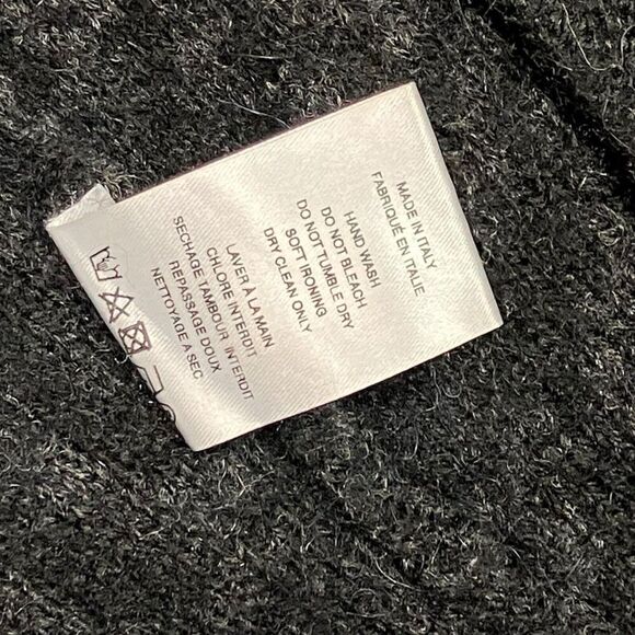 IRO Sweater WMNS S Black Wool Cardigan Leopard Jasek Animal Printed Alpaca Blend - Picture 7 of 11